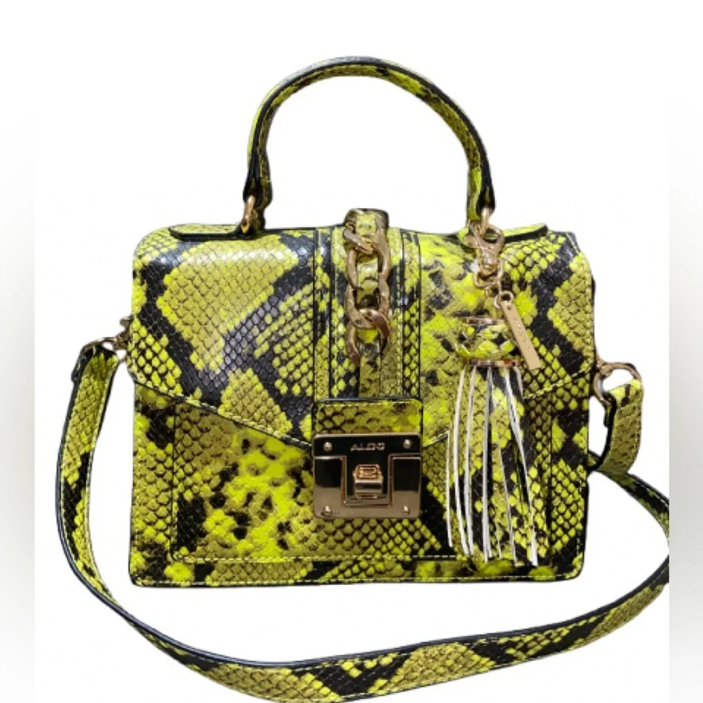 Aldo Women's Martis Satchel Handbag,  and Aldo removable tassel bag charm